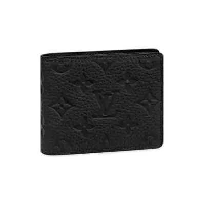 Louis Vuitton Slender Wallet Monogram Taurillon Leather "Noir"