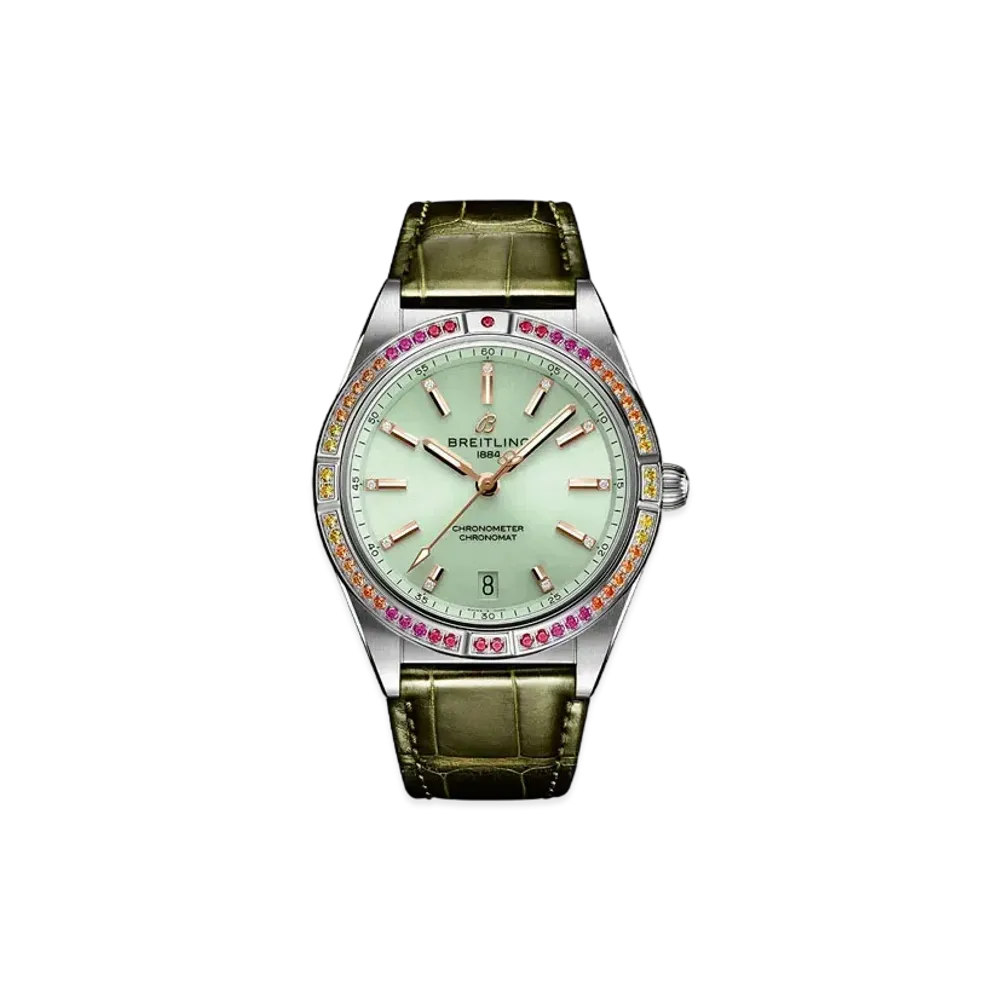 BREITLING CHRONOMAT AUTOMATIC 36 SOUTH SEA "Mint Green"