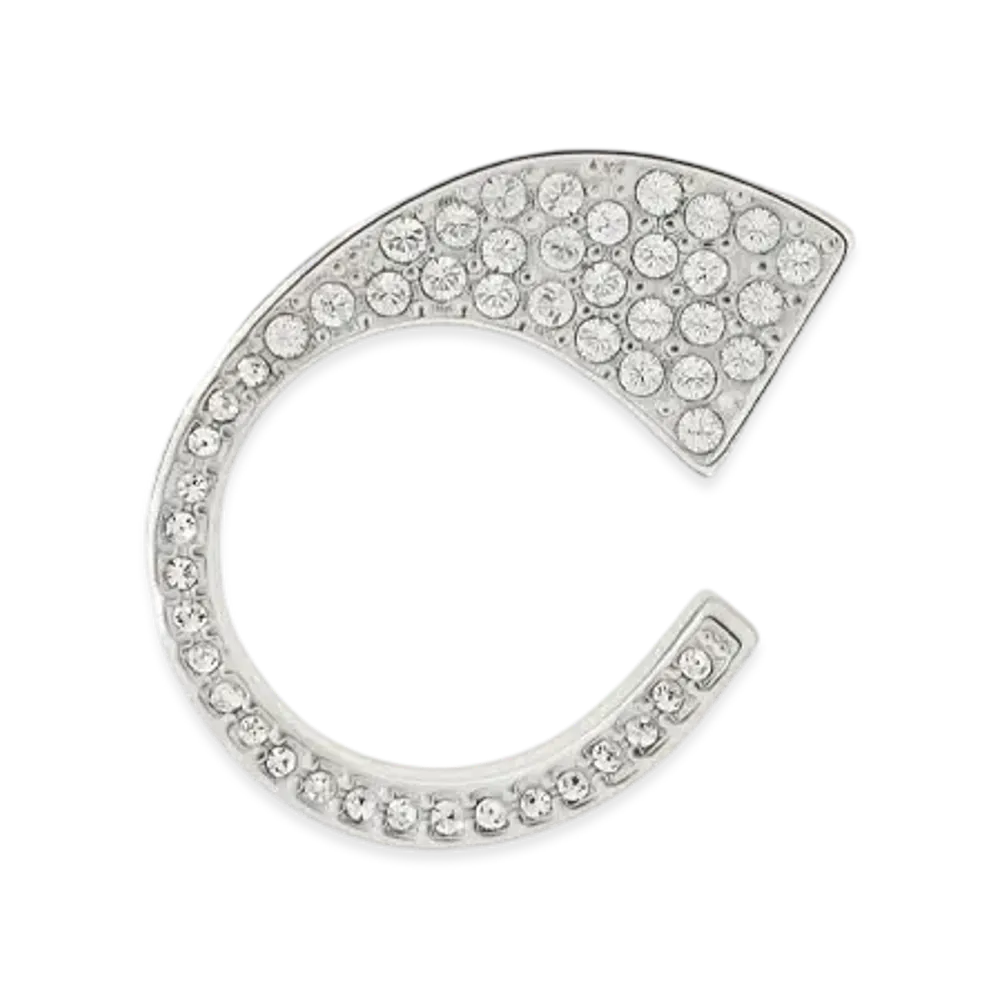 Courreges One Strass Ring "Silver"