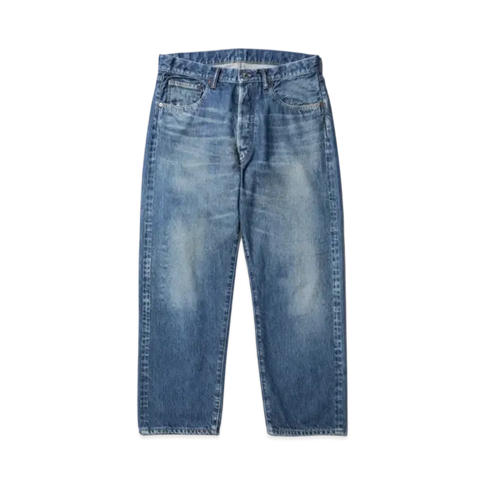 A.PRESSE Washed Denim Pants E "Bleach"
