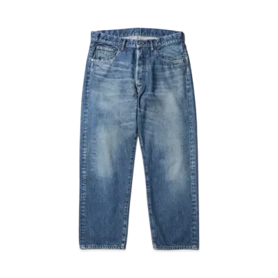 A.PRESSE Washed Denim Pants E "Bleach"