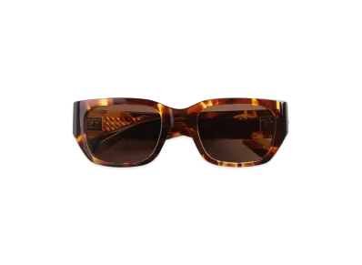 Bottega Veneta Intrecciato Square Sunglasses "Havana/Brown"