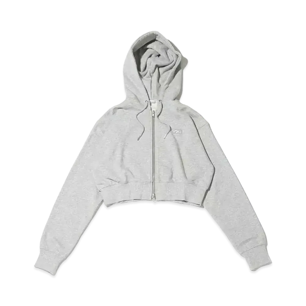atmos pink Logo Short Zip Hoodie "Gray"