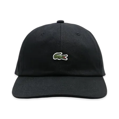 LACOSTE Front One-Point Crocodile Logo Cap "Black"