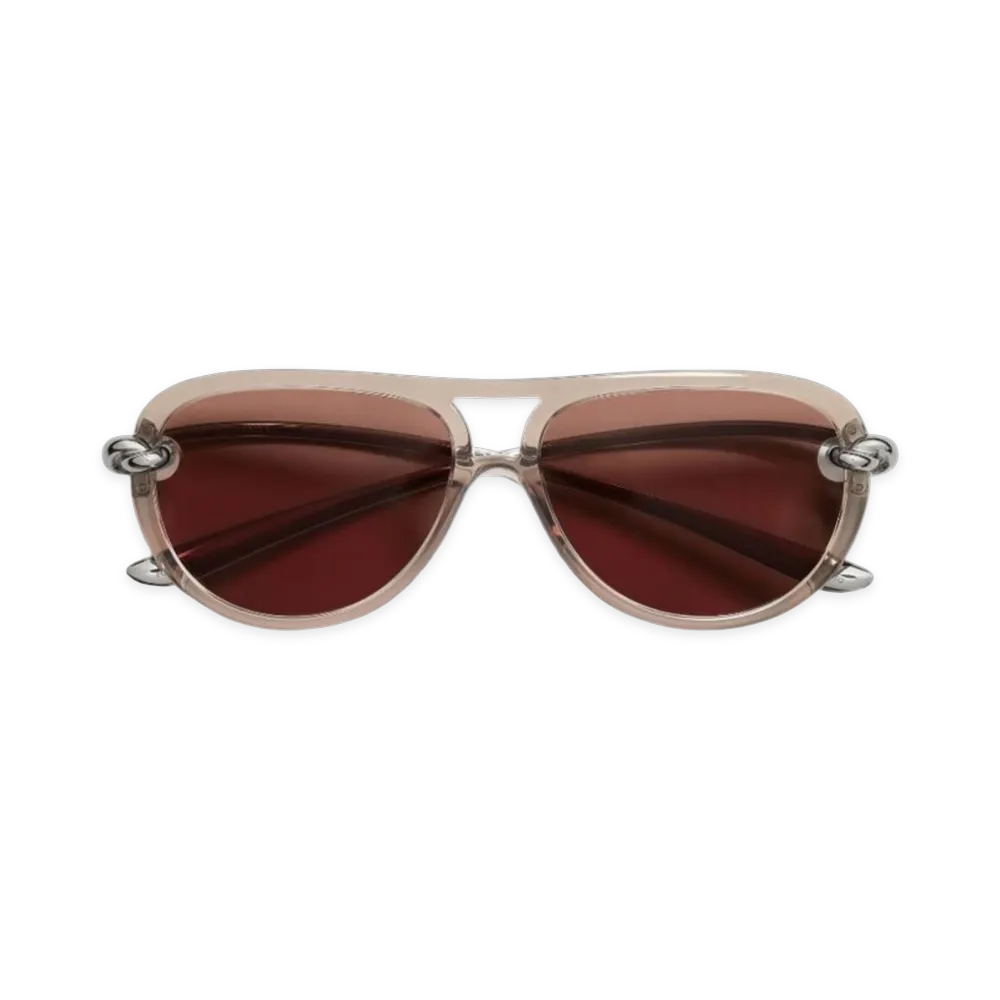 Bottega Veneta Women's Sunglasses "Brown Silver"