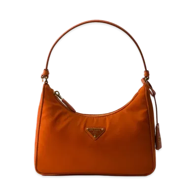 PRADA Re-Edition 2005 Re-Nylon Mini Bag "Papaya"