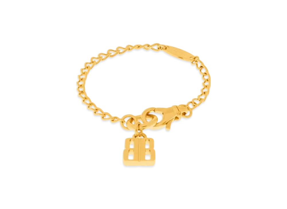 BALENCIAGA Nano Thin Bracelet "Gold"