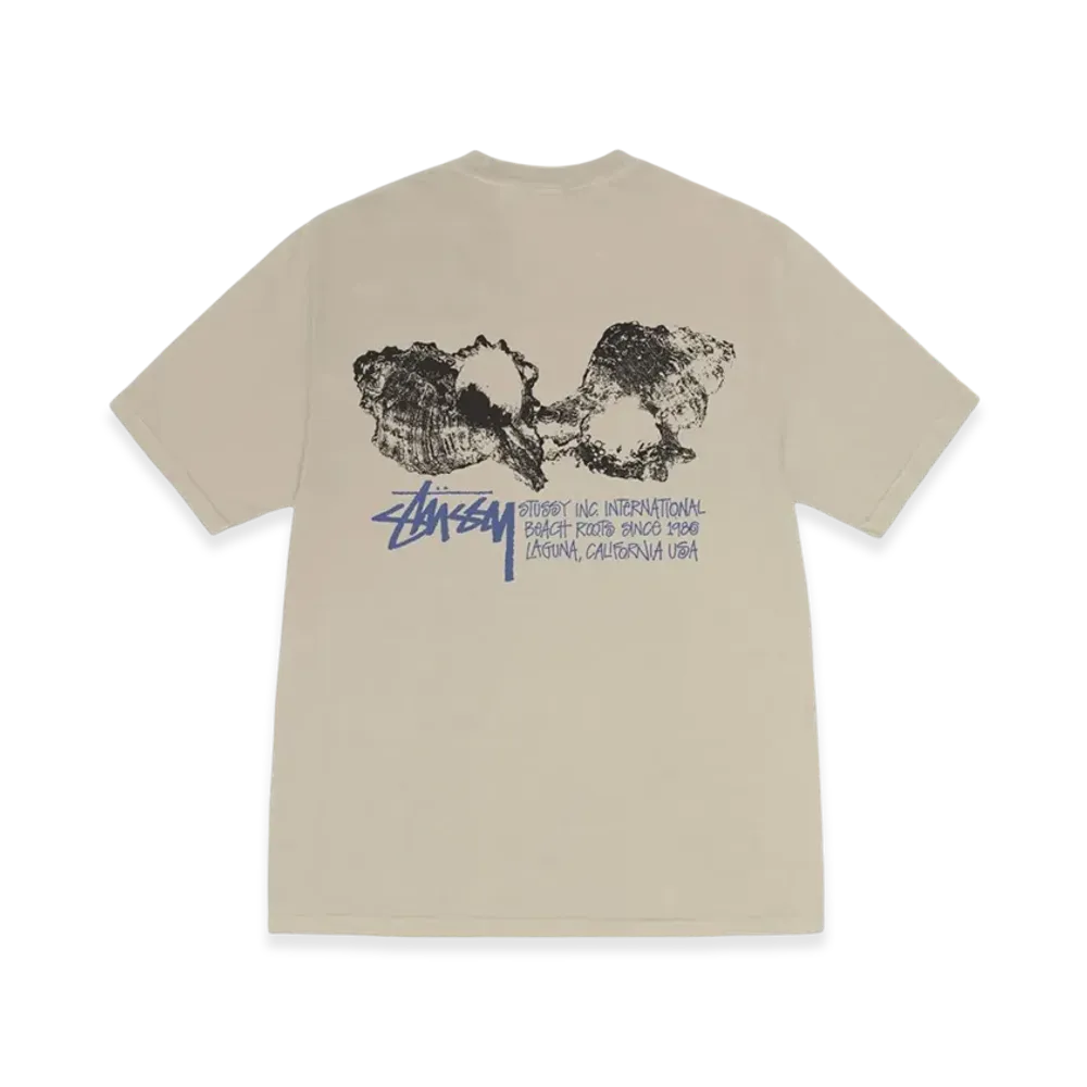 Stussy Shells Tee Pigment Dyed "Khaki"