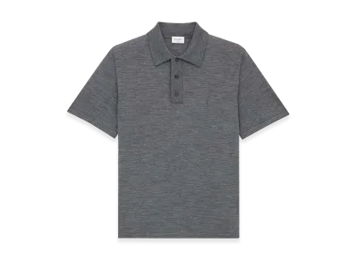 Saint Laurent Cassandre Polo Shirt "Gray"