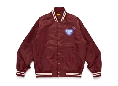 HUMAN MADE Nylon Stadium Jacket Jamsil "Burgundy"