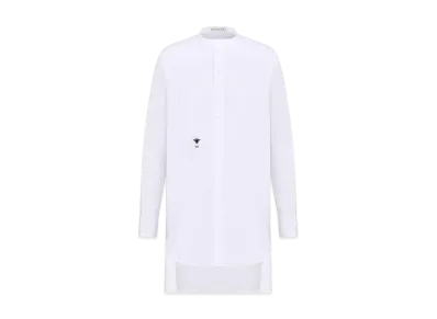 Dior Women's Dioriviera Long Blouse Cotton Poplin "White"