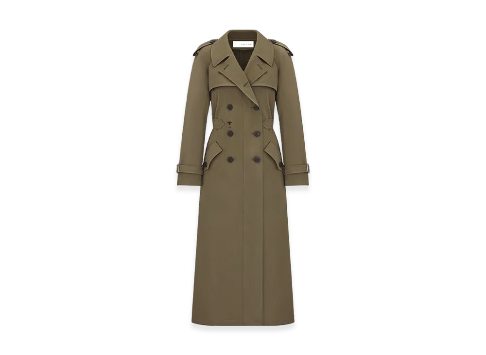 Dior Women's Trench Coat Gabardine "Khaki"