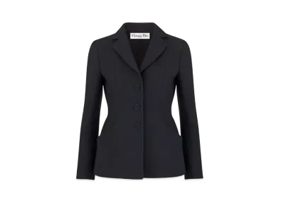 Dior 30 Montaigne Bar Jacket Single-Breasted Wool and Silk "Black"
