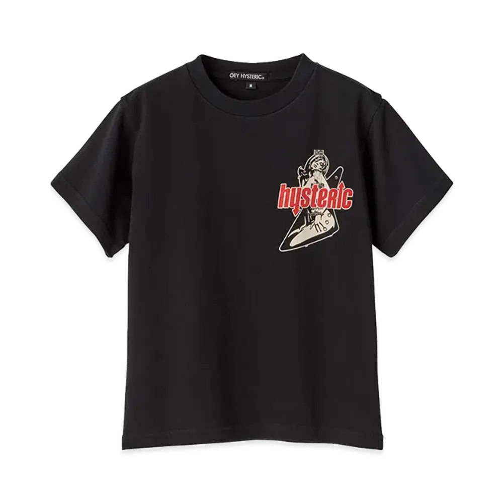 HYSTERIC GLAMOUR HYS Flare Logo Tee "Black"