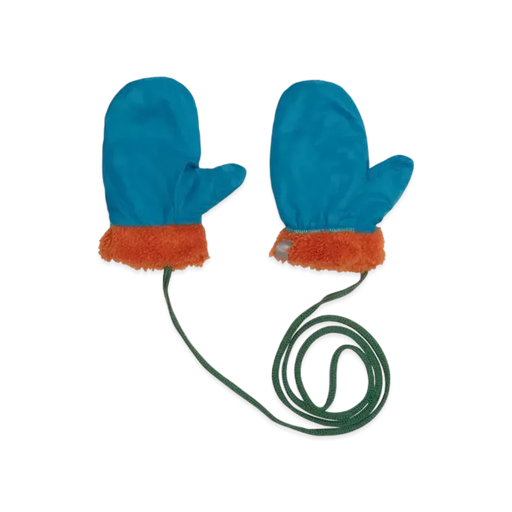 The North Face Baby Reversible Cozy Mitts "Alkaline Blue"