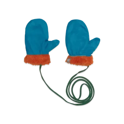 The North Face Baby Reversible Cozy Mitts "Alkaline Blue"