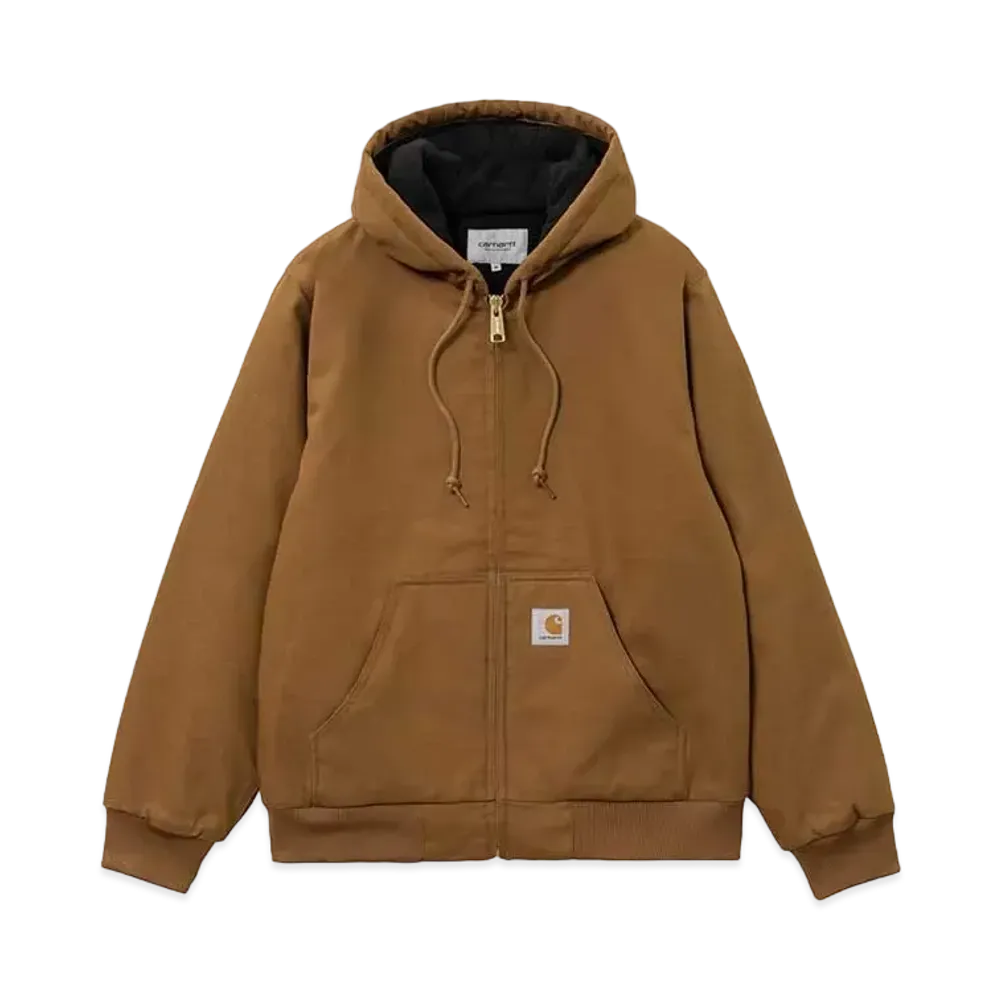 Carhartt WIP Quilting Lined Duck Active Jacket Quilting Liner Duck Hood Jacket "Brown"