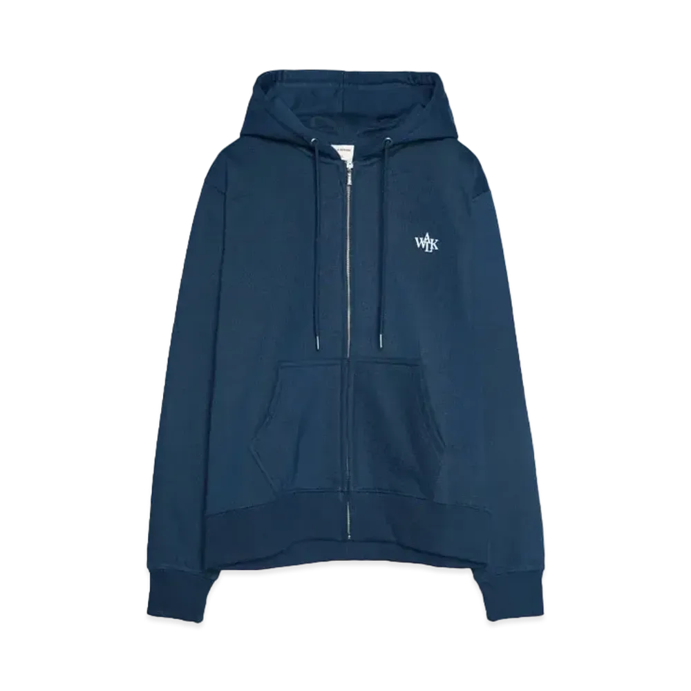 Walk In Paris Navy blue zipped hoodie "BLUE"