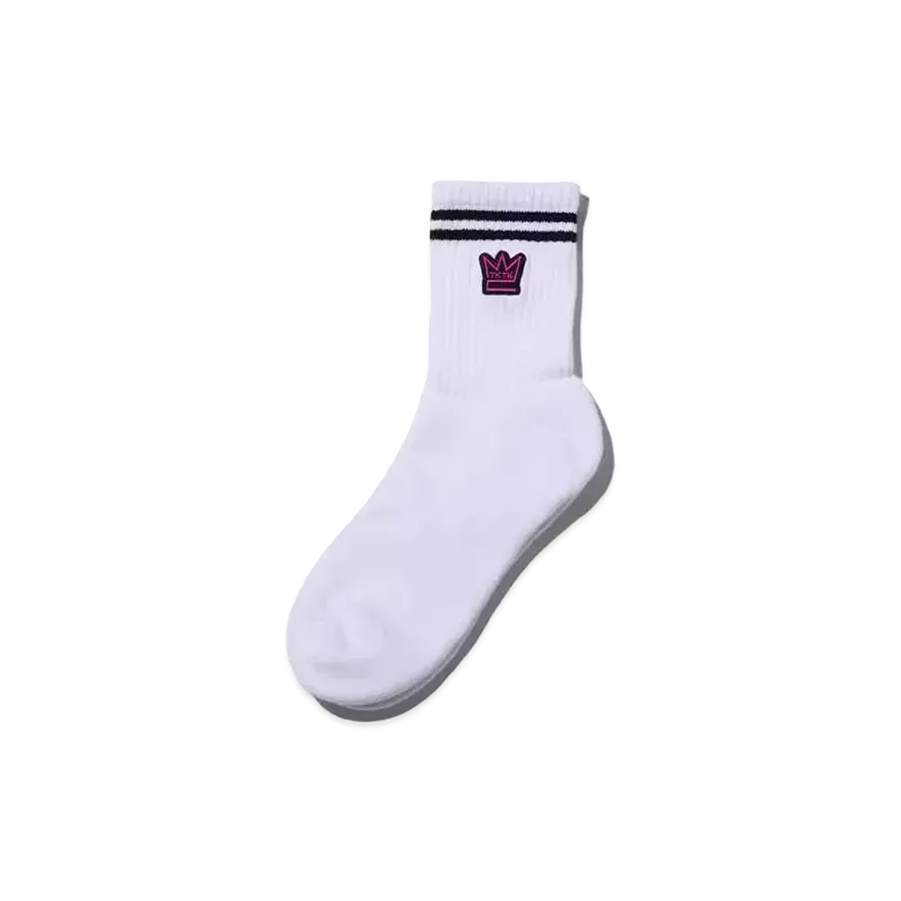 atmos pink x Tk2 Emblem Wappen Socks "White"