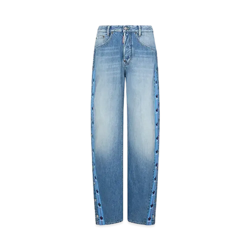 Dsquared2 Light Tape Wash Big Jeans "Navy"
