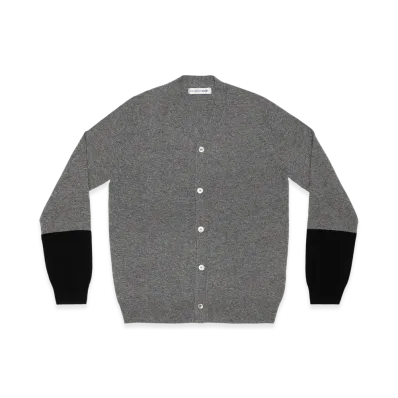 COMME des GARCONS SHIRT Cardigan V Neck "Top Grey/Black"