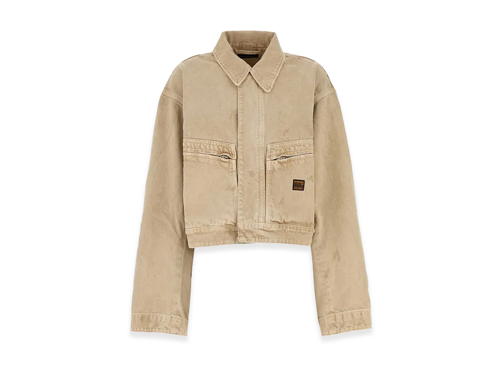 BALENCIAGA Women's Denim Jacket "Beige"