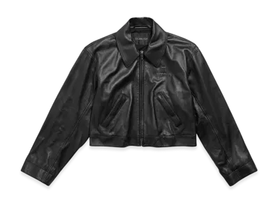 BALENCIAGA Cropped Jacket "Black"