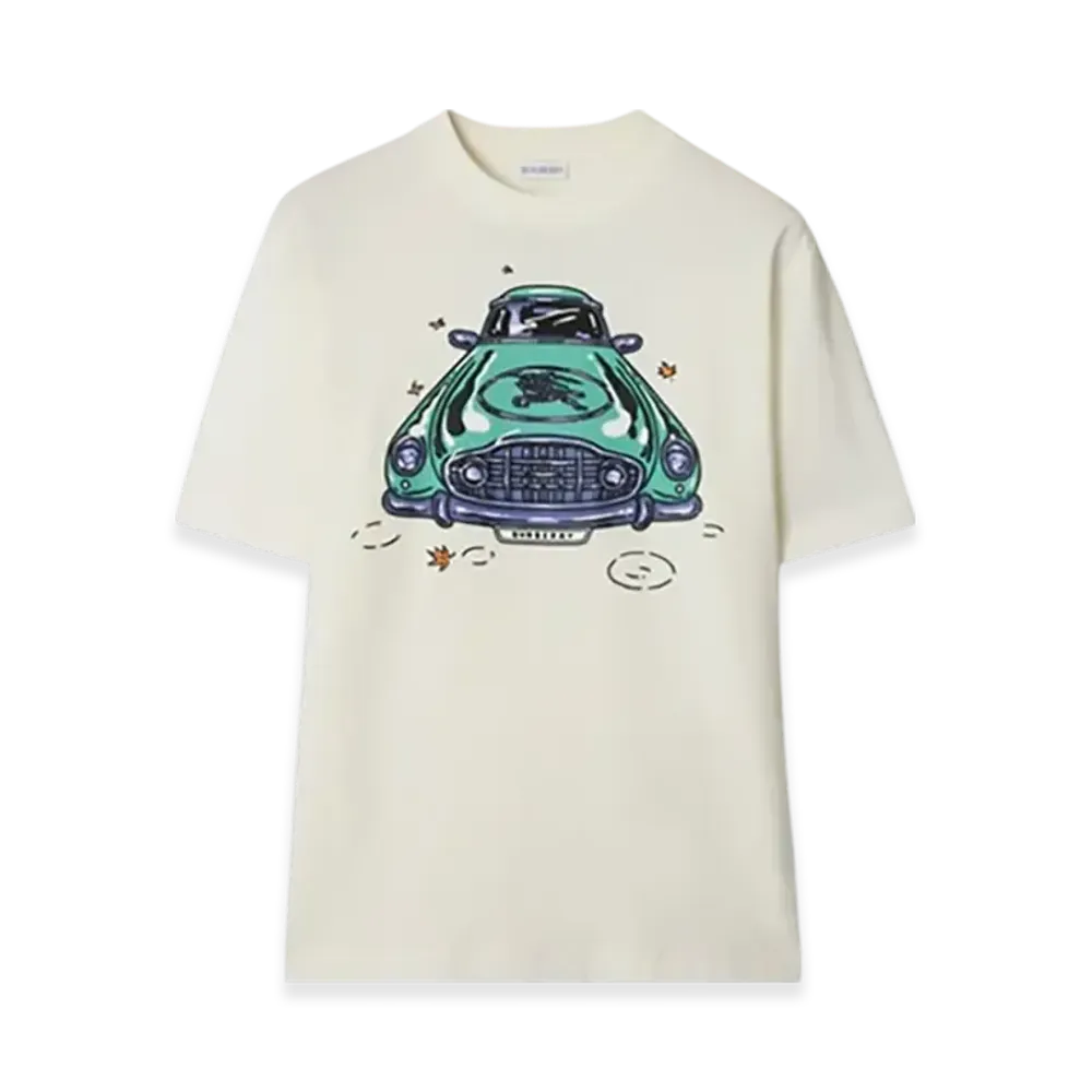 Burberry Car Cotton T-shirt "Chalk"