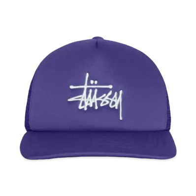 Stussy Trucker Big Basic Snapback "Deep Violet"
