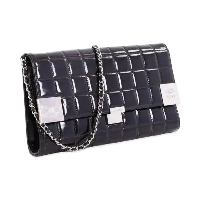 CHANEL Chocolate Bar Chain Wallet