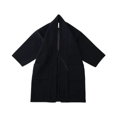 VISVIM KIYARI COAT (MELTON) "Navy"