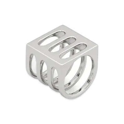 TOMWOOD Cage Ring Triple "Silver"