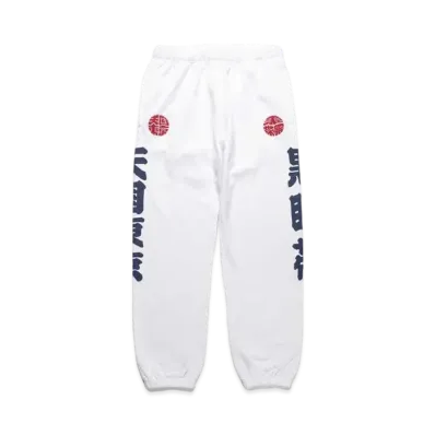 Black Eye Patch WACKO MARIA Sweat Pants "White"