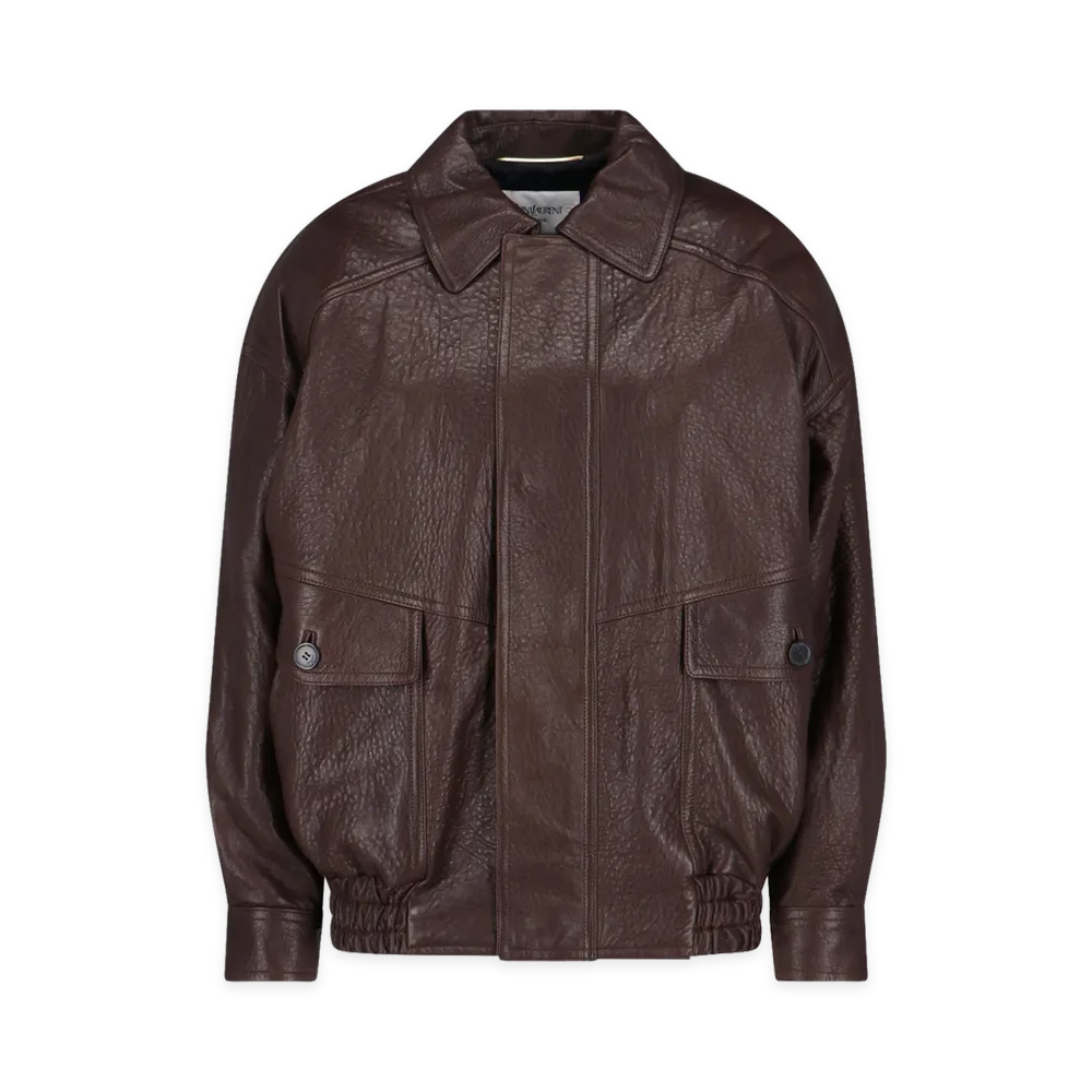 Saint Laurent Women's Jackets "Brown"