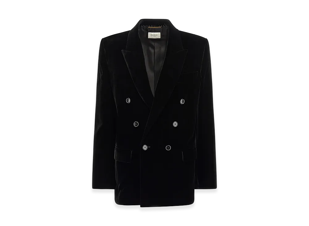 Saint Laurent Women's Cassandre Blazer "Black"