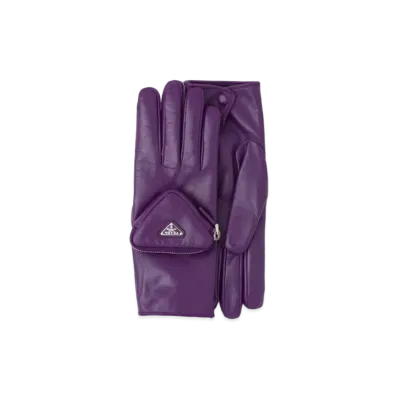 PRADA Napa Leather Gloves "Purple"