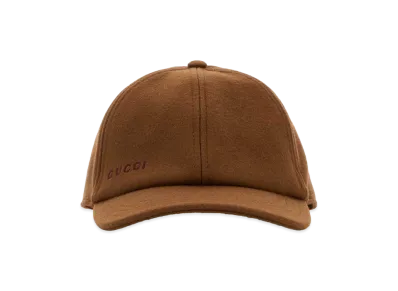 GUCCI Wool Baseball Cap "Brown"