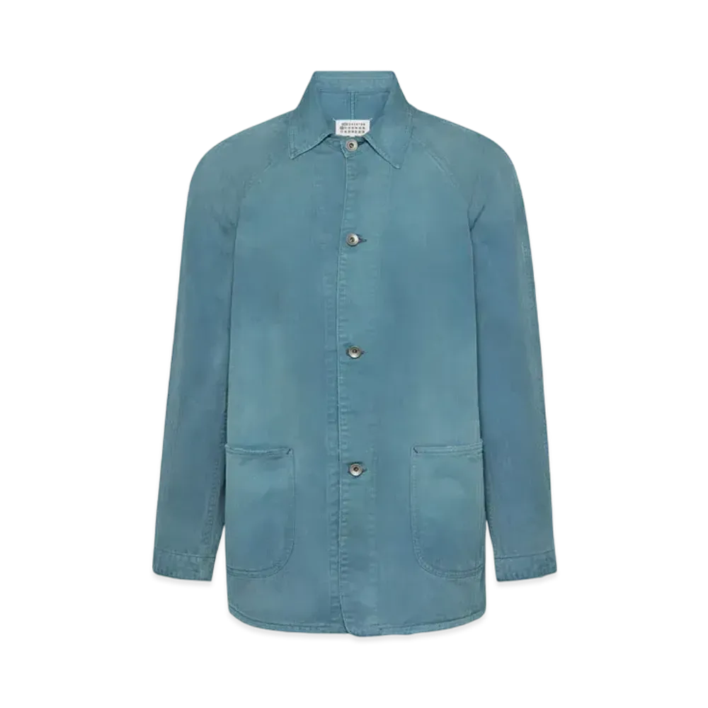Maison Margiela Men's Denim Caban Jacket "Blue"
