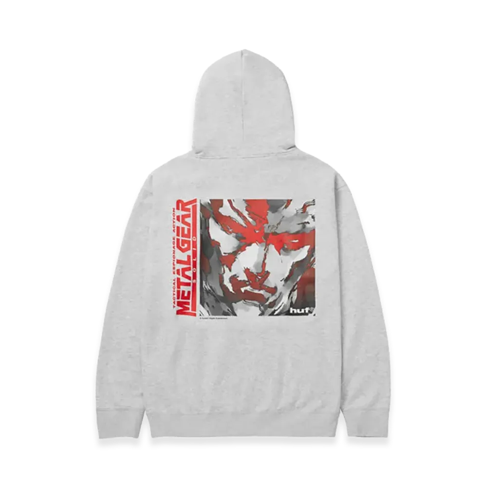 HUF x METAL GEAR SOLID 1 Hoodie "Heather Grey"