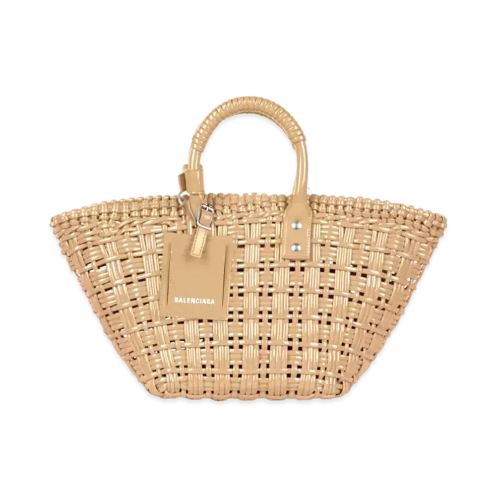 BALENCIAGA Bistro XS Basket With Strap "Beige"