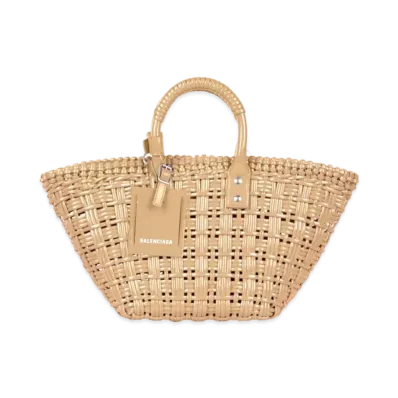 BALENCIAGA Bistro XS Basket With Strap "Beige"
