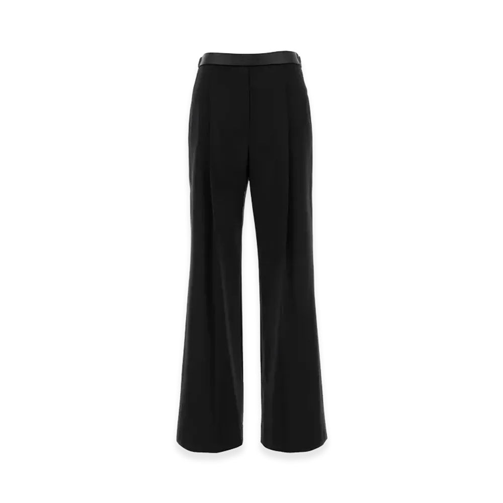 LOEWE Women's Wool Wide-Leg Pant "Black"