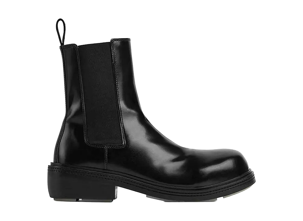 Bottega Veneta Women's Leather Fireman Ankle Boots "Black"