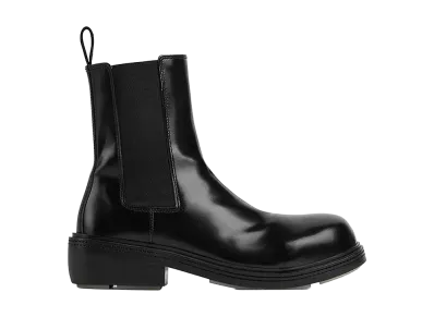 Bottega Veneta Women's Leather Fireman Ankle Boots "Black"