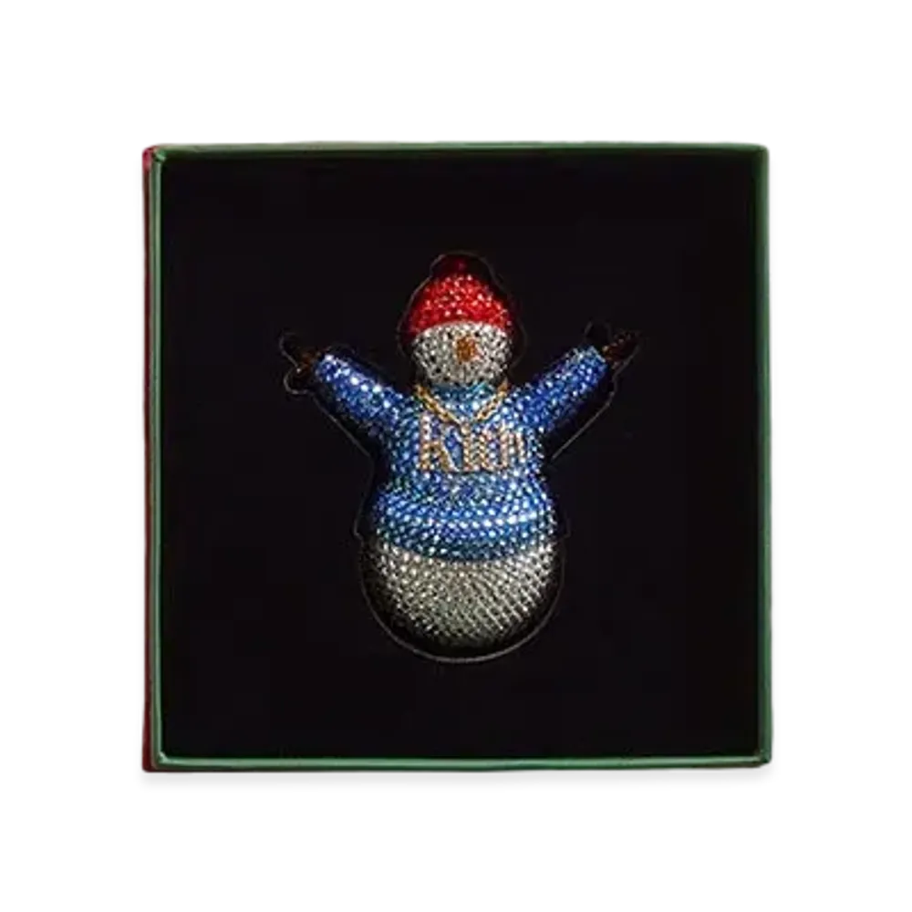 Kith Kithmas Snowman Ornament with Swarovski Crystals "Multi"