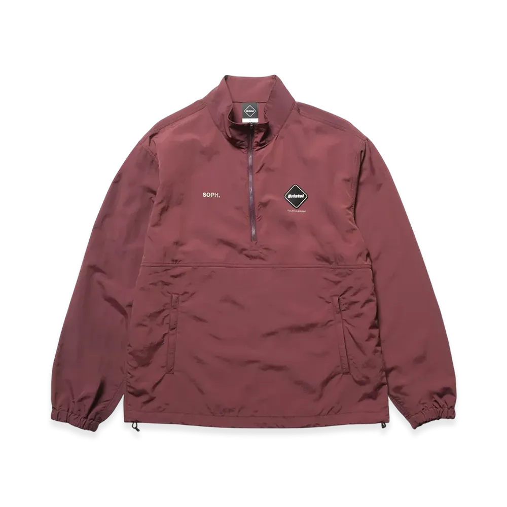 F.C.Real Bristol Nylon Quarter-Zip Blouson "Burgundy"