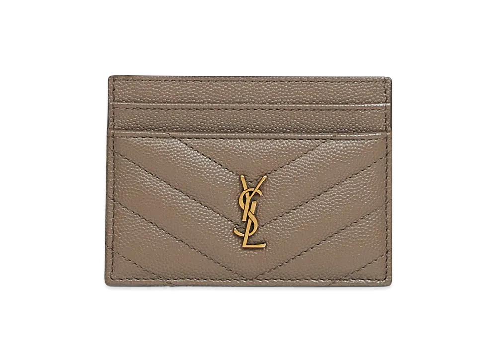 Saint Laurent Women's Card Holder "Light Brown"