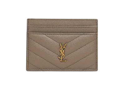 Saint Laurent Women's Card Holder "Light Brown"