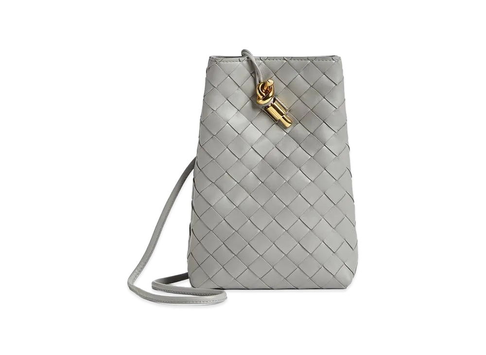 Bottega Veneta Andiamo Phone Pouch "Sterling"