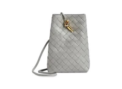 Bottega Veneta Andiamo Phone Pouch "Sterling"